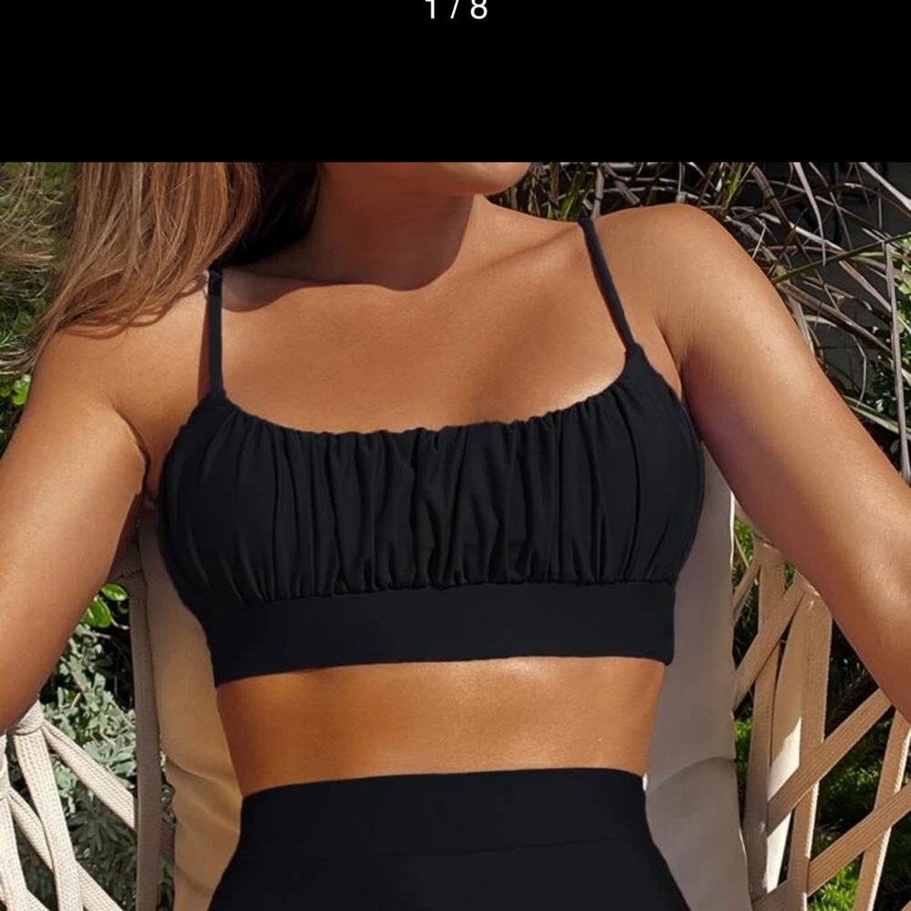Black SHEIN Bikini Top